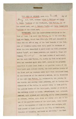 Lot #294 James Monroe Trotter Document Signed - Image 2