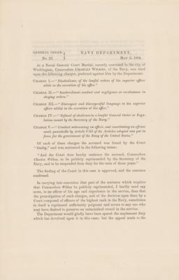 Lot #351 Gideon Welles Document - Image 1