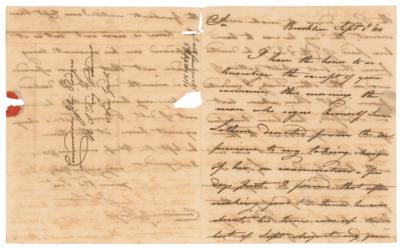 Lot #302 James Lawrence Autograph Letter Signed - Image 1