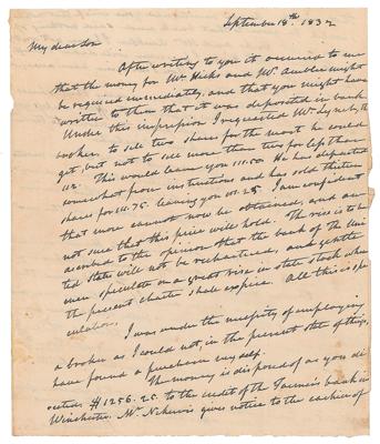 Lot #186 John Marshall Autograph Letter Signed - Image 1