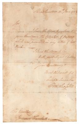 Lot #1 George Washington Letter Signed - Image 1