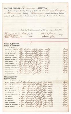 Lot #20 Abraham Lincoln 1864 Presidential Election Poll Book - Image 1