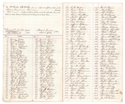 Lot #20 Abraham Lincoln 1864 Presidential Election Poll Book - Image 2