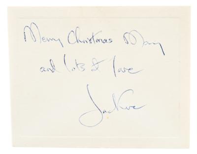 Lot #35 Jacqueline Kennedy Gifted Brooch with Autograph Gift Note - Image 3