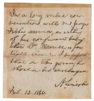Lot #13 Abraham Lincoln: President Lincoln discharges an 