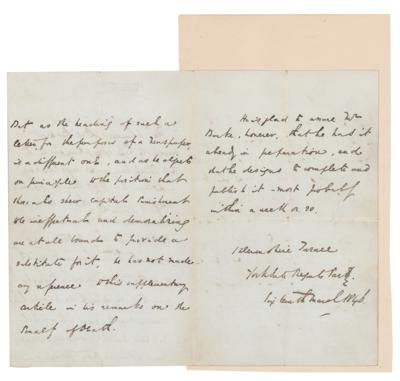Lot #486 Charles Dickens: Dickens on a follow-up to his 