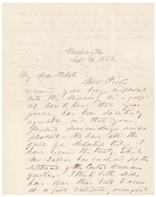 Lot #130 Franklin Pierce: Nearing the end of his presidency, Pierce seeks respite in New Hampshire, 