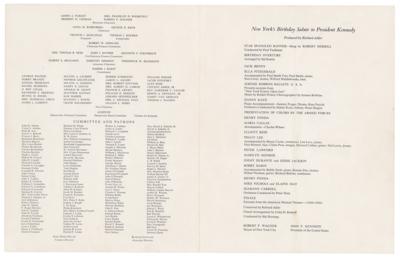Lot #694 Marilyn Monroe and Celebrities Signed JFK Birthday Program - Image 2