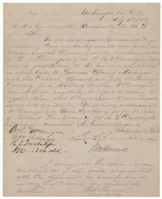Lot #12 Abraham Lincoln Autograph Endorsement Signed as President - Image 2