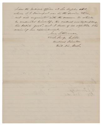 Lot #12 Abraham Lincoln Autograph Endorsement Signed as President - Image 3
