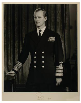 Lot #206 Queen Elizabeth II and Prince Philip Signed Oversized Photographs - Image 4