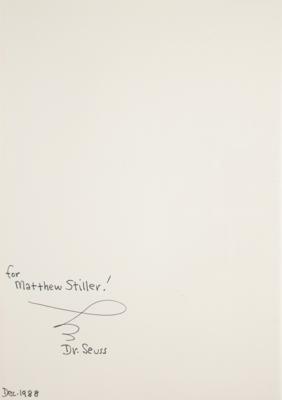 Lot #589 Dr. Seuss Signed Book - Image 2