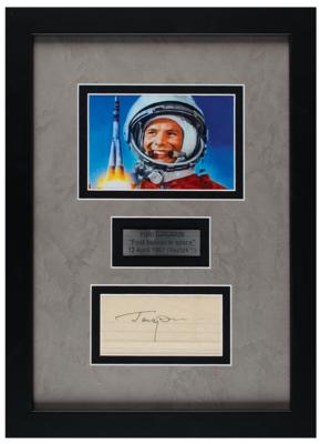 Lot #393 Yuri Gagarin Signature - Image 1