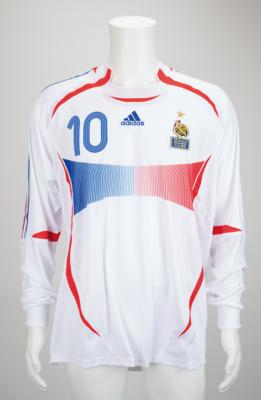 Lot #864 Soccer: Zinedine Zidane Match-Worn Jersey - Image 1