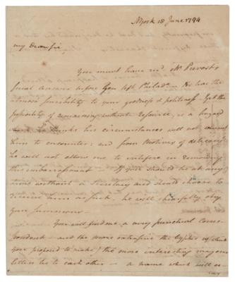 Lot #168 Aaron Burr Autograph Letter Signed to James Monroe - Image 1