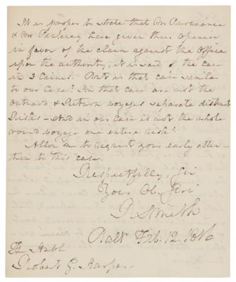 Lot #289 Robert Smith Autograph Letter Signed - Image 2