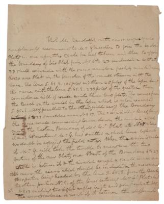 Lot #280 Thomas Mann Randolph, Jr. Autograph Document Signed - Image 1