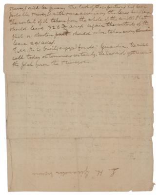 Lot #280 Thomas Mann Randolph, Jr. Autograph Document Signed - Image 2