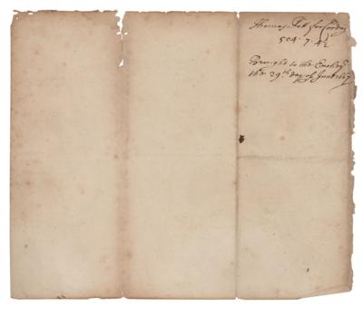 Lot #201 Samuel Pepys Document Signed - Image 2