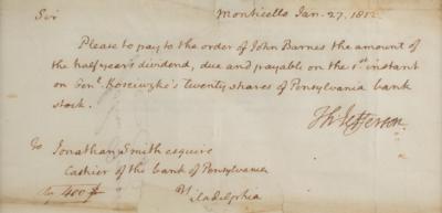 Lot #5 Thomas Jefferson Autograph Letter Signed - Image 2