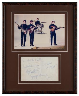 Lot #616 Beatles Signatures - Image 1