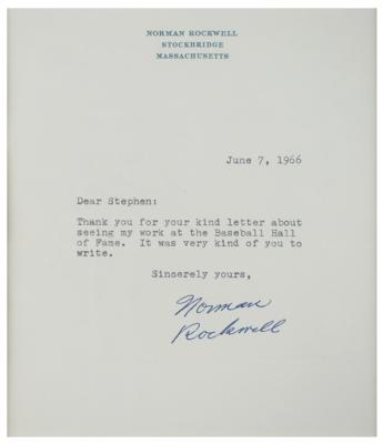 Lot #452 Norman Rockwell: 