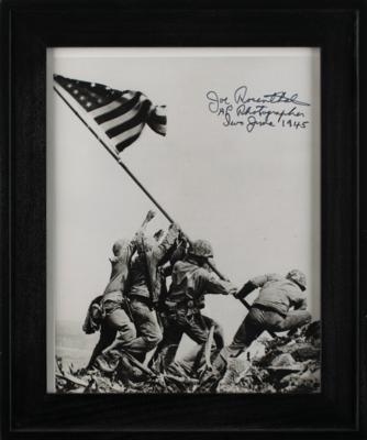 Lot #306 Iwo Jima: Joe Rosenthal Signed Photograph - Image 2