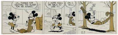 Lot #467 Disney: Mickey and Minnie Mouse Original Comic Strip - Image 2