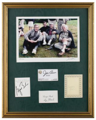Lot #75 Bush Family (4) Signatures - Image 1