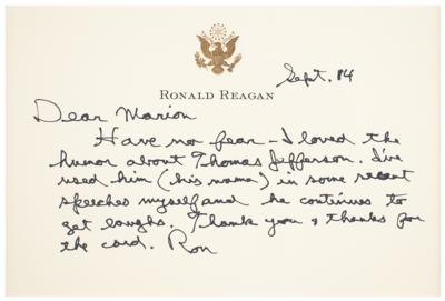 Lot #57 Ronald Reagan and George Bush Signed Letters - Image 4