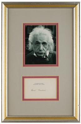 Lot #194 Albert Einstein Signature - Image 1