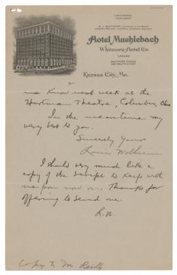 Lot #761 Louis Wolheim Autograph Letter Signed - Image 2