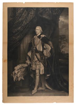 Lot #202 George Spencer, 2nd Earl Spencer 1801 Mezzotint Engraving - Image 1