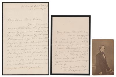Lot #318 Varina Davis (2) Autograph Letters Signed - Image 1
