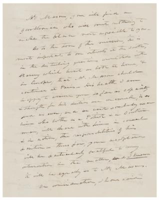 Lot #263 James M. Mason Autograph Letter Signed - Image 3