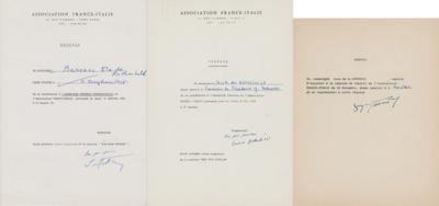 Lot #284 Rothschild Family (9) Signed Items - Image 2