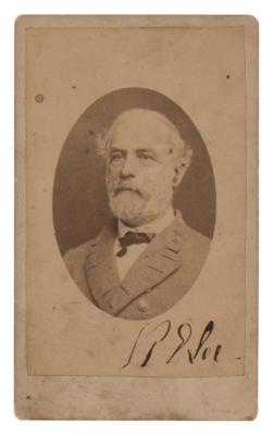 Lot #303 Robert E. Lee Signed Photograph - Image 1