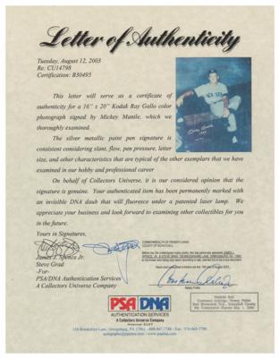 Lot #824 Mickey Mantle Signed Photograph - Image 2