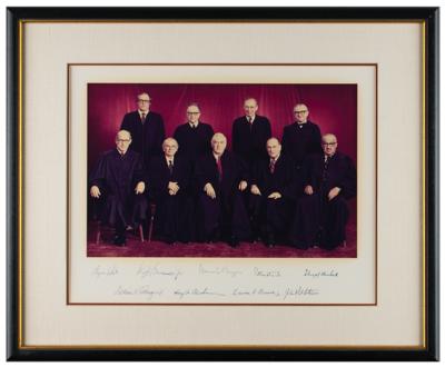 Lot #187 Supreme Court: Burger Court Signed