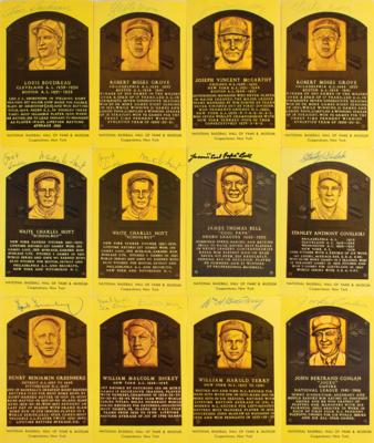 Lot #780 Baseball Hall of Famers (12) Signed HOF