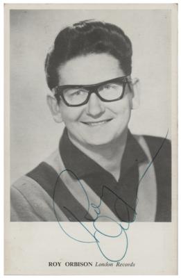 Lot #672 Roy Orbison Signed Promotional Card - Image 1