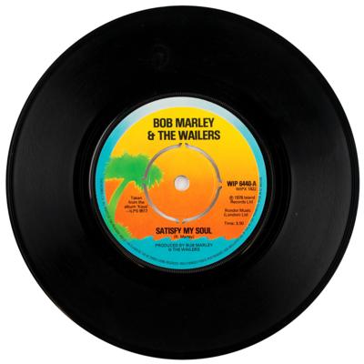 Lot #620 Bob Marley and Peter Tosh Signed 45 RPM Record Sleeve - Image 6