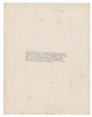 Lot #697 Wizard of Oz Set of (5) Oversized Signed Photographs - Image 13