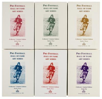 Lot #808 Football Hall of Fame Lot of (113) Signed Goal Line Art Cards Group Lot - Image 2