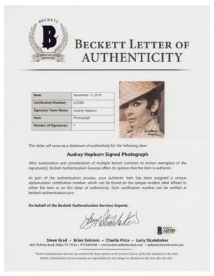 Lot #730 Audrey Hepburn Signed Photograph - Image 2