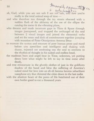Lot #494 Allen Ginsberg Signed First Edition of Howl (Annotated and Signed by Carl Solomon) - Image 8