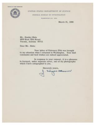 Lot #247 J. Edgar Hoover (2) Typed Letters Signed - Image 1