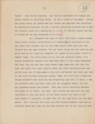 Lot #503 Jack Kerouac Hand-Corrected and Signed Manuscript - Image 6