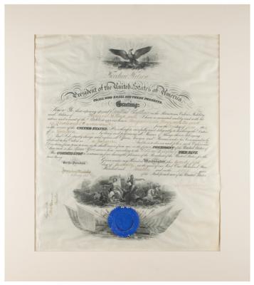 Lot #162 Woodrow Wilson Document Signed as President - Image 2