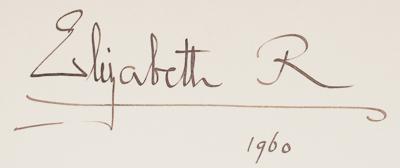 Lot #203 Elizabeth, Queen Mother Signed Oversized Photograph by Cecil Beaton - Image 2